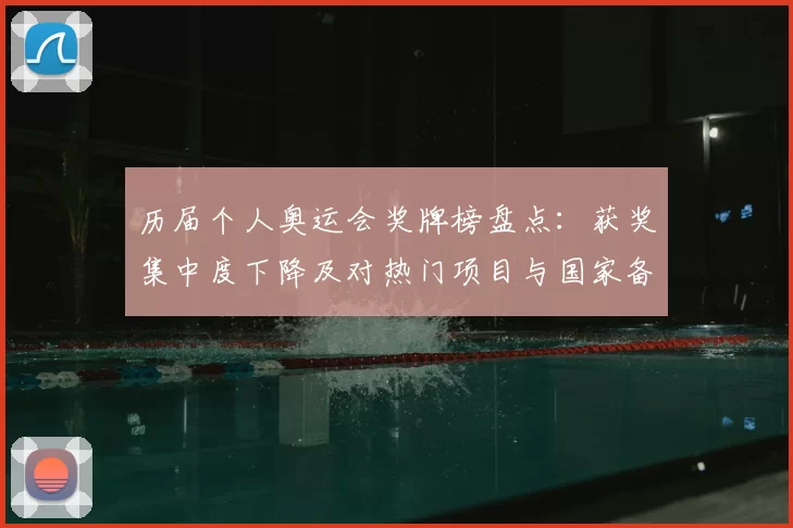 历届个人奥运会奖牌榜盘点：获奖集中度下降及对热门项目与国家备战的影响